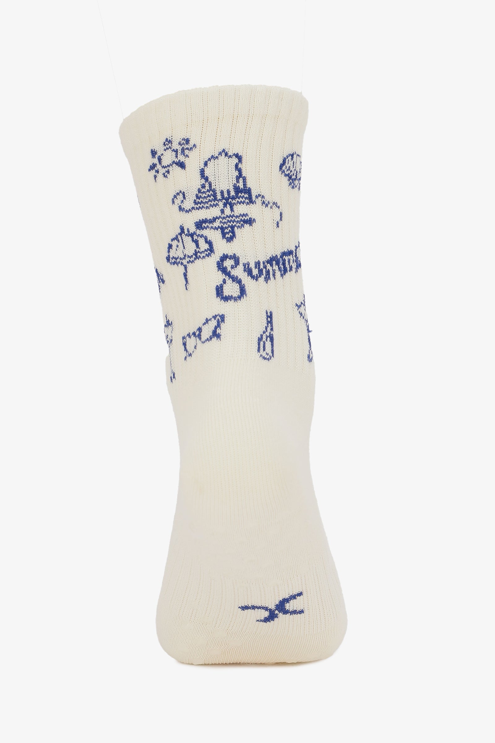Printed Grip Socks - 2 Pairs