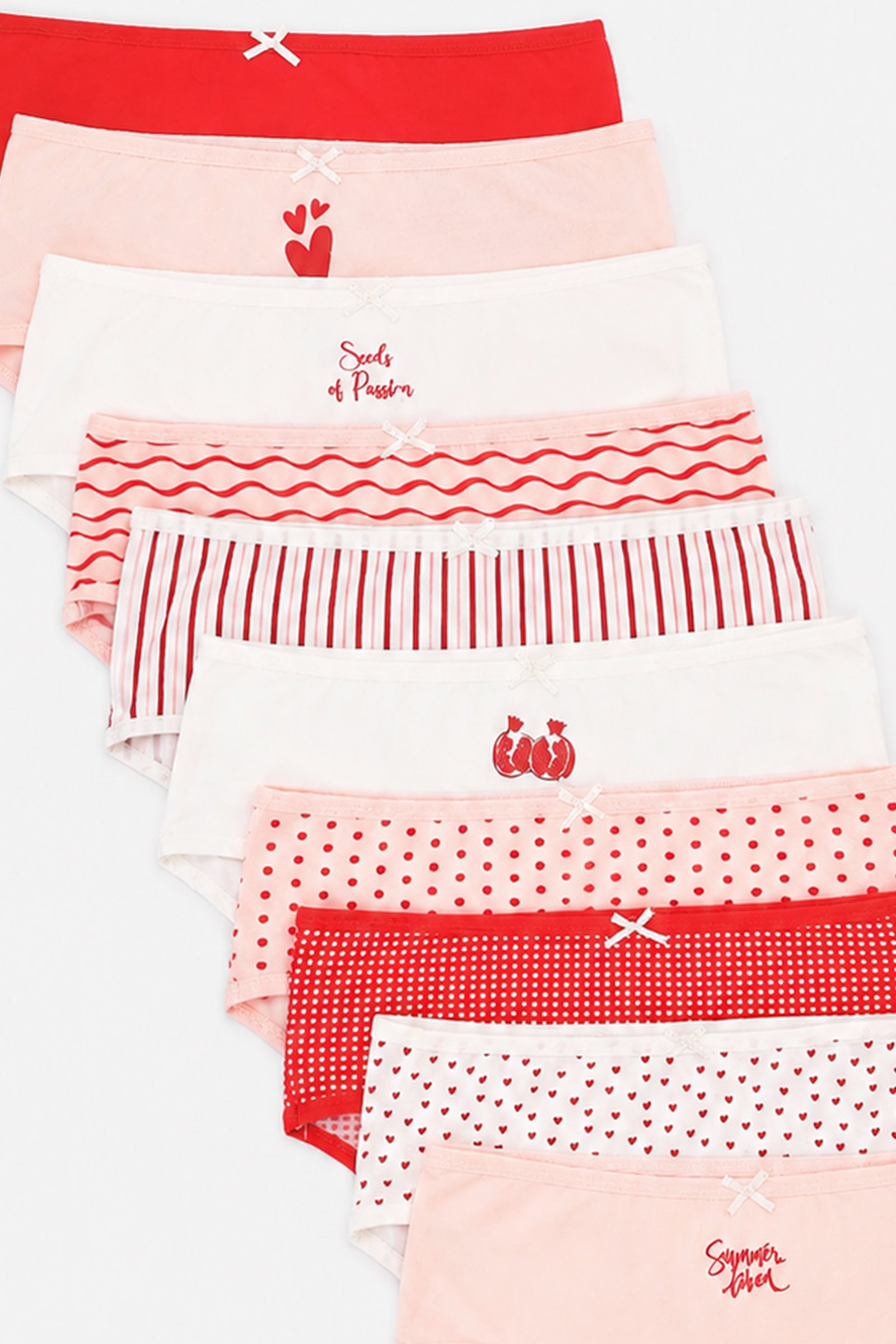 Pack of 10 Colored Brief Panties