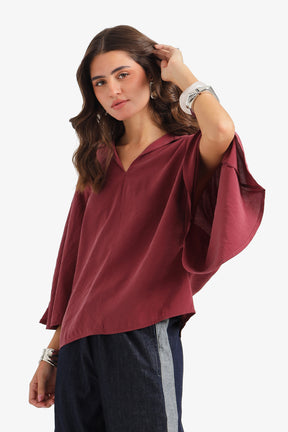 Dolman-Sleeve Blouse