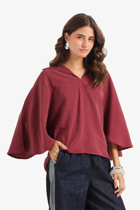 Dolman-Sleeve Blouse