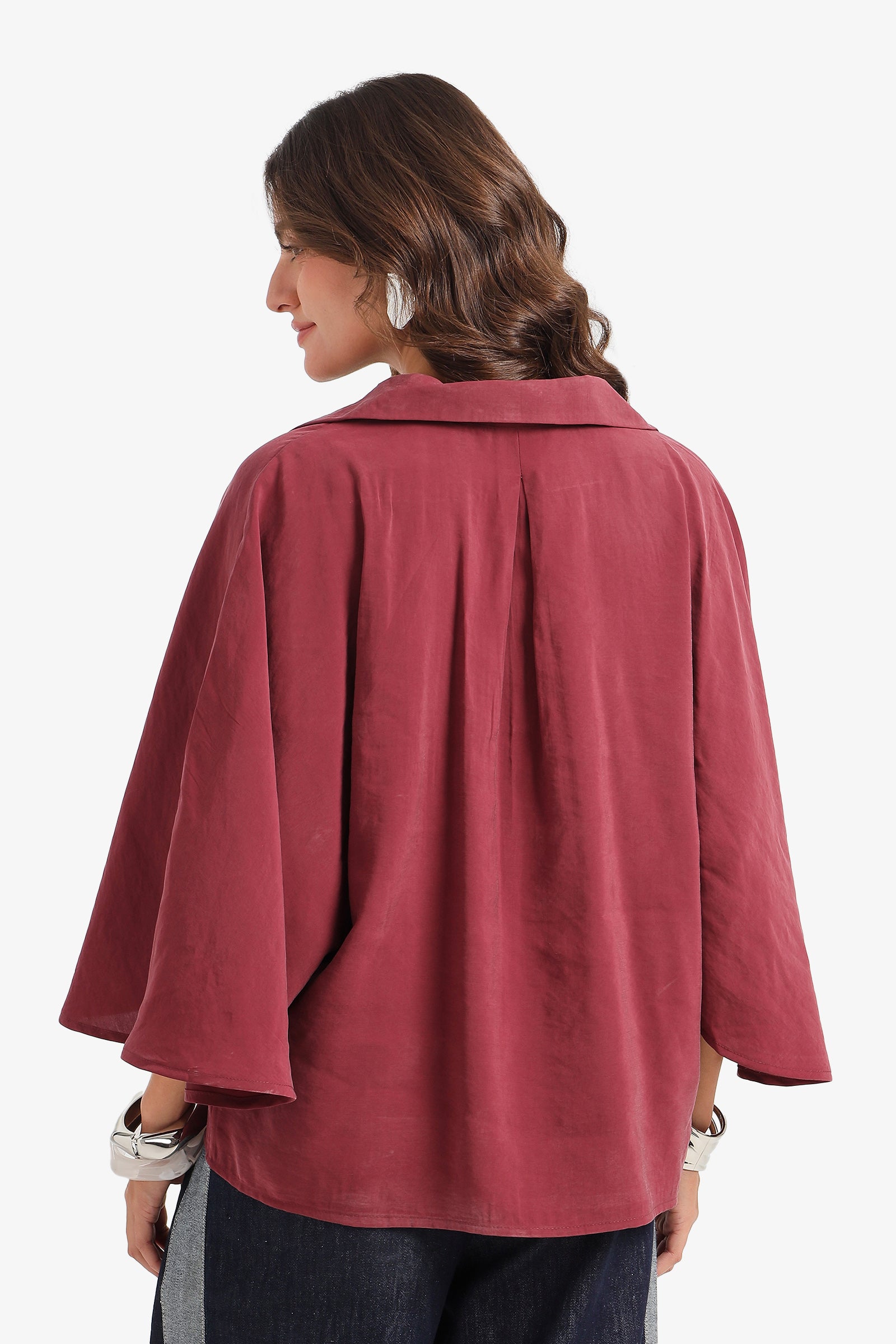 Dolman-Sleeve Blouse