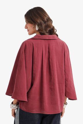 Dolman-Sleeve Blouse