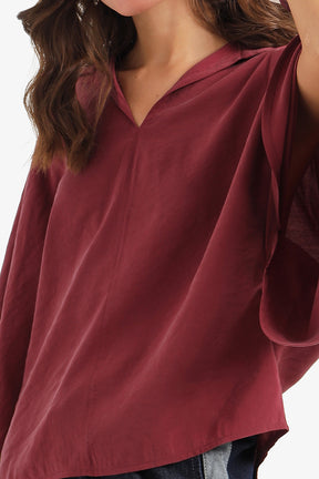 Dolman-Sleeve Blouse