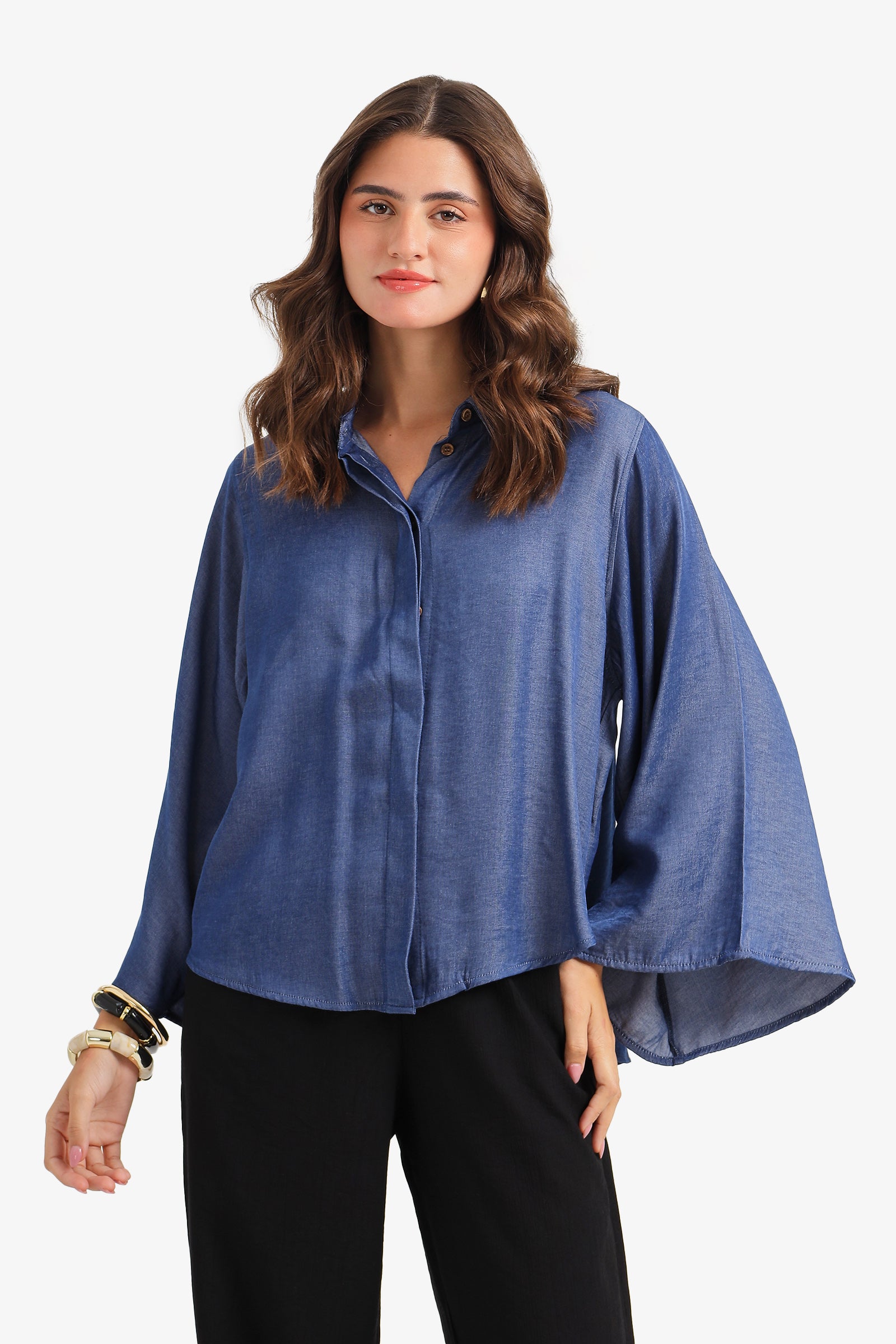 Flowy Poncho Shirt