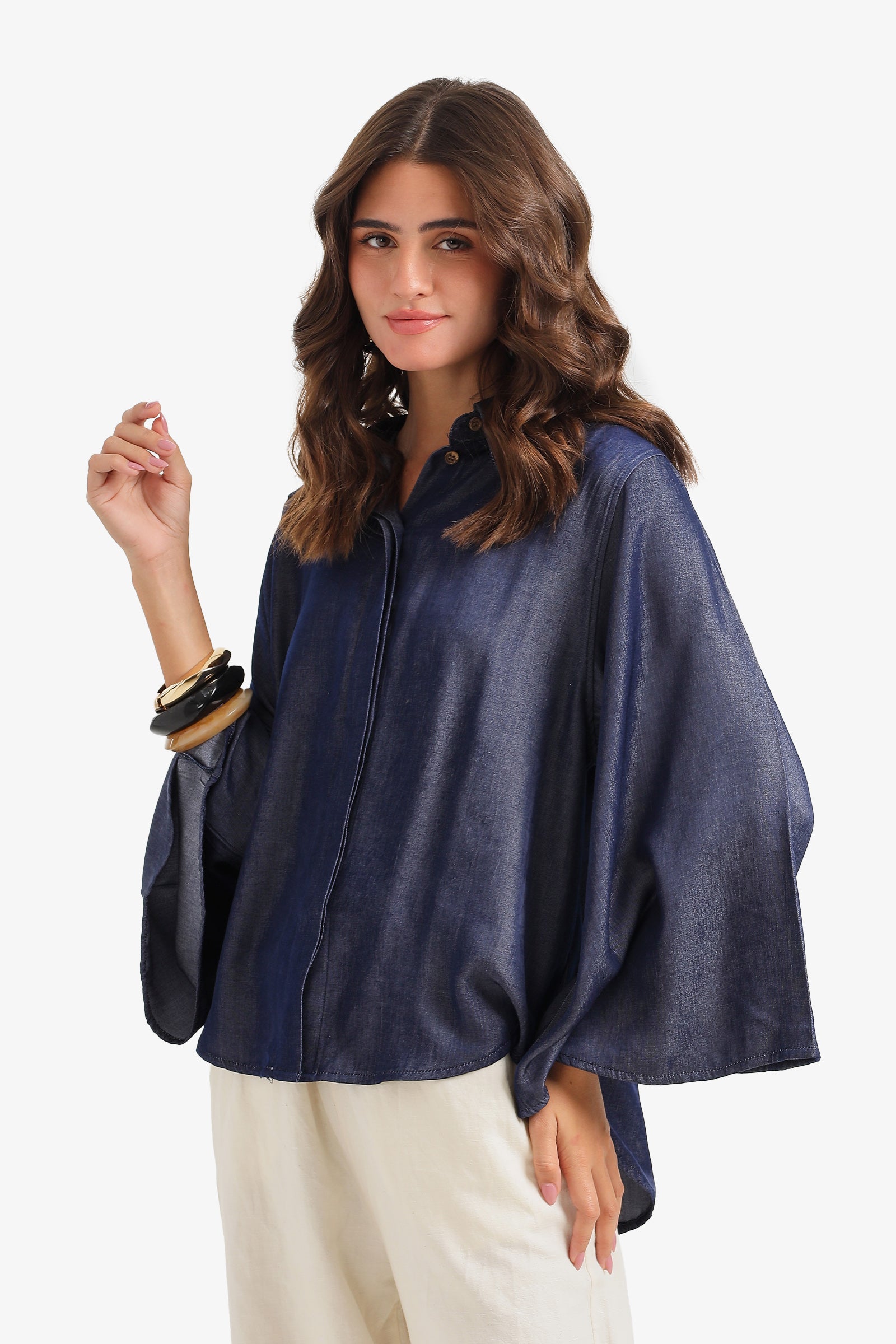 Flowy Poncho Shirt