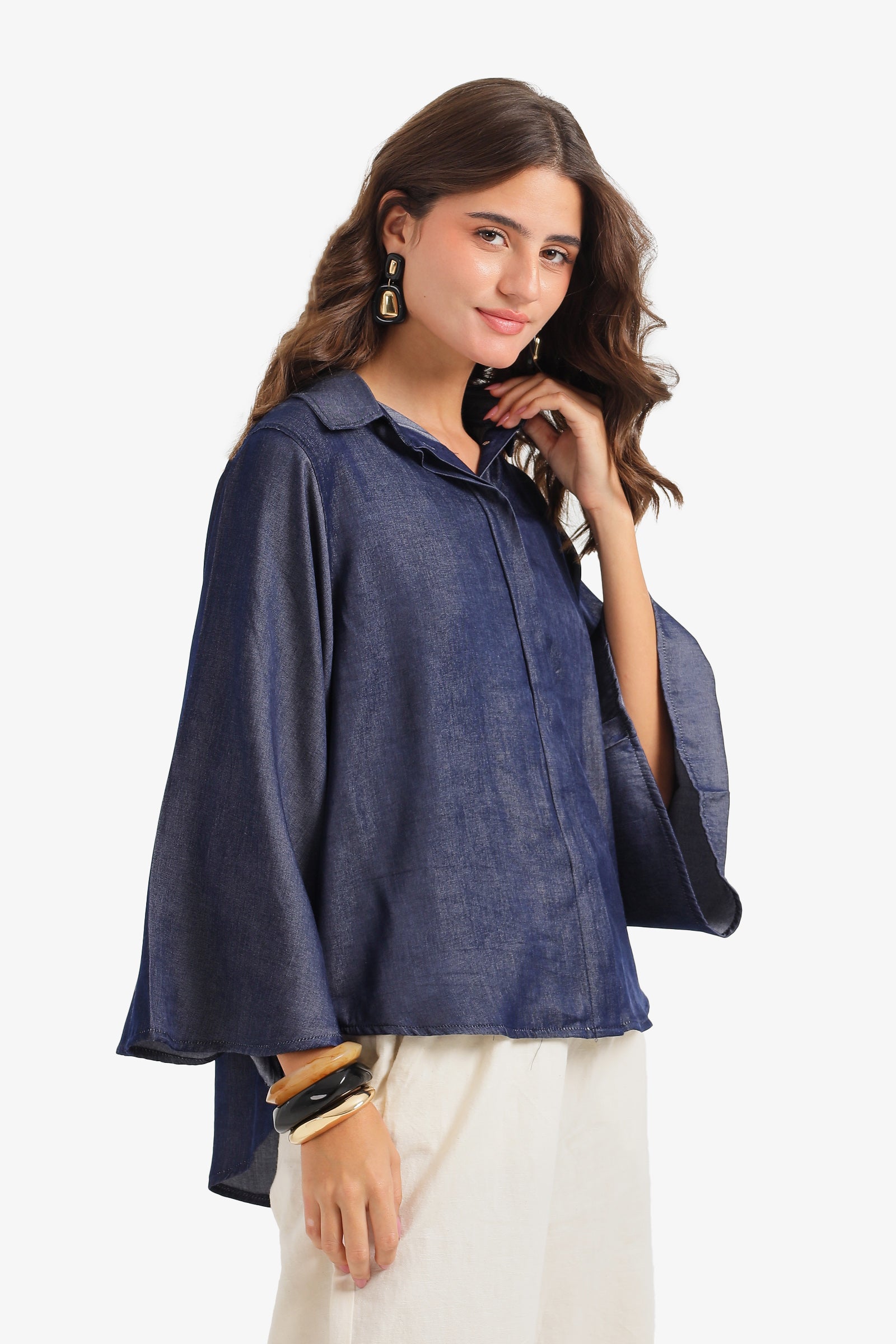 Flowy Poncho Shirt