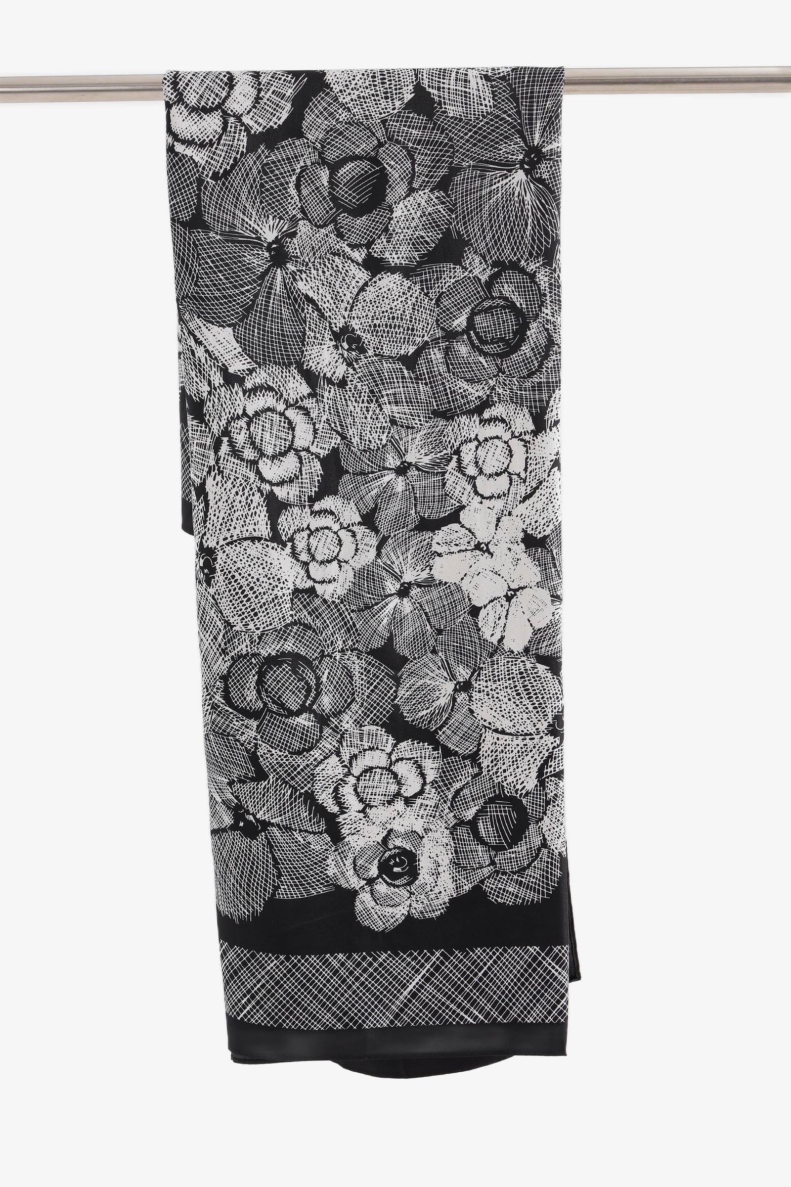 Sketch Floral Print Scarf