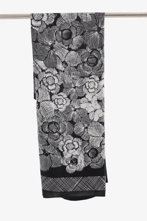 Sketch Floral Print Scarf