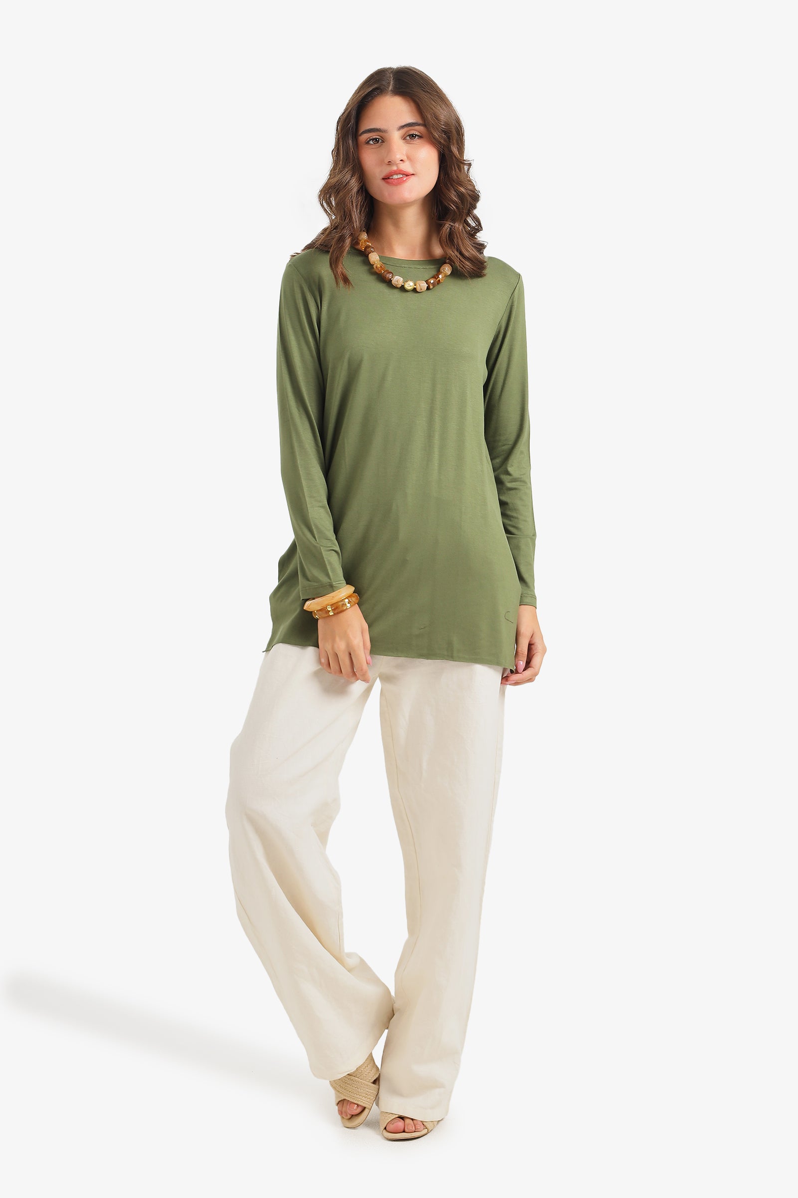 Relaxed Crew Neck T-Shirt