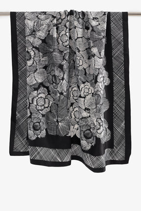 Sketch Floral Print Scarf