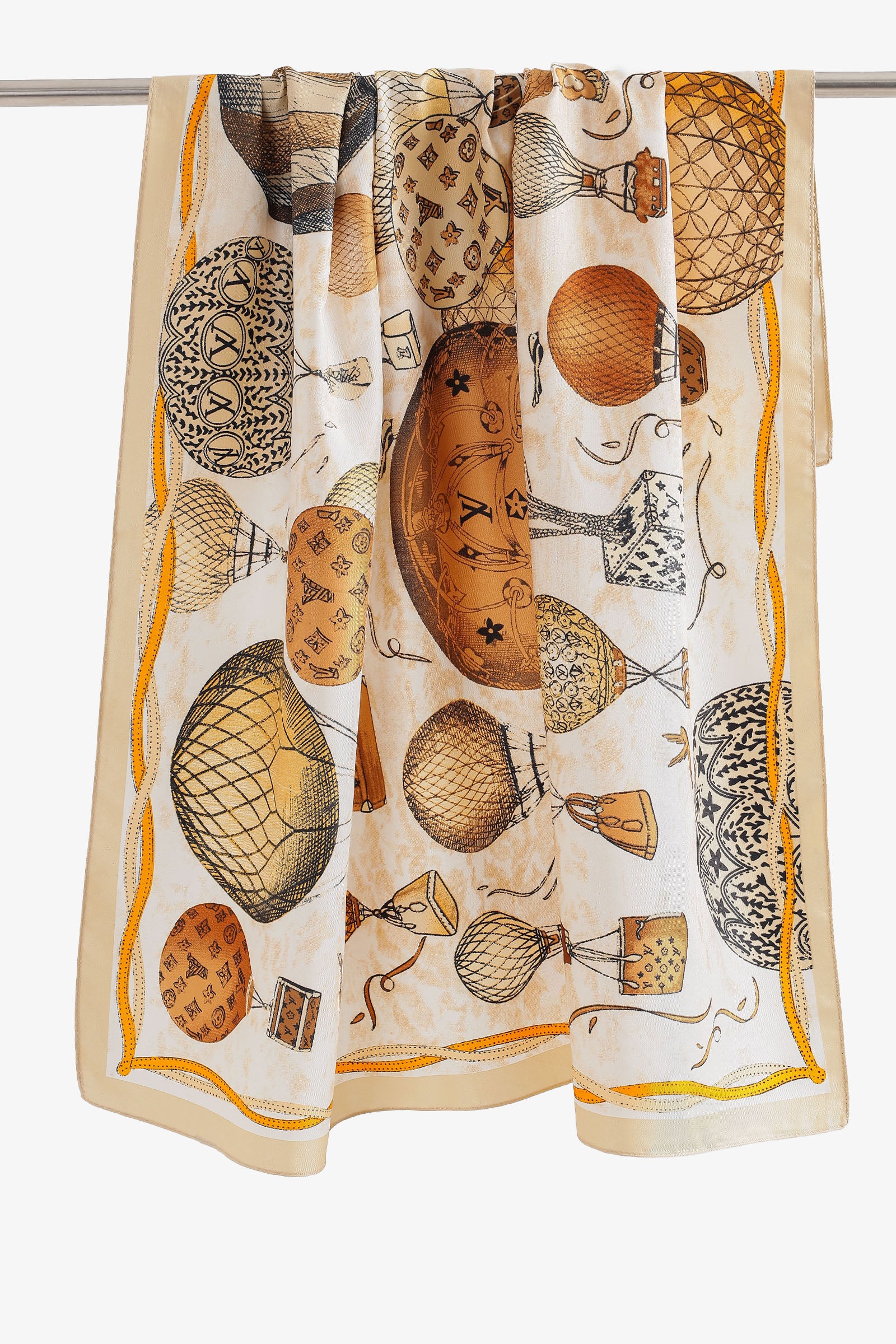 Vintage Balloon Print Scarf