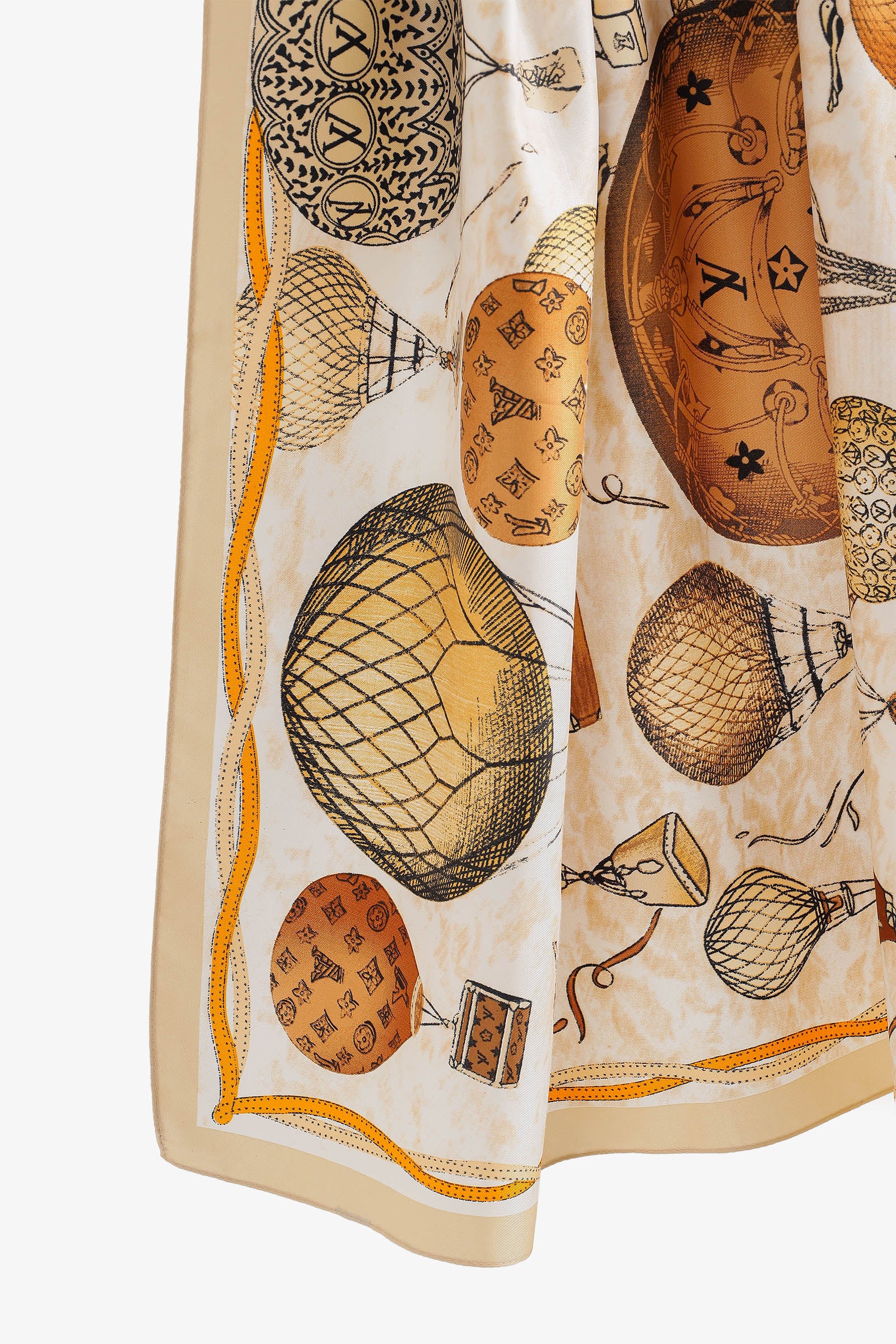 Vintage Balloon Print Scarf