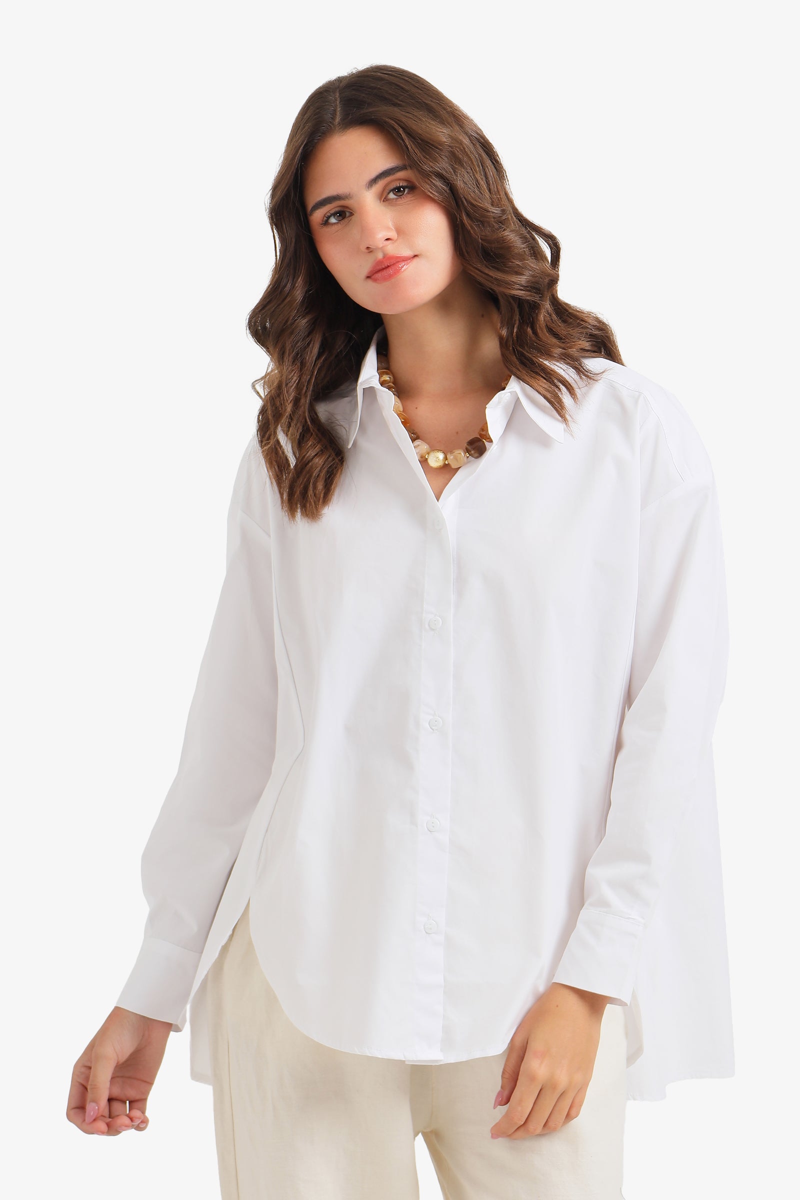 High-Low Oversized Shirt