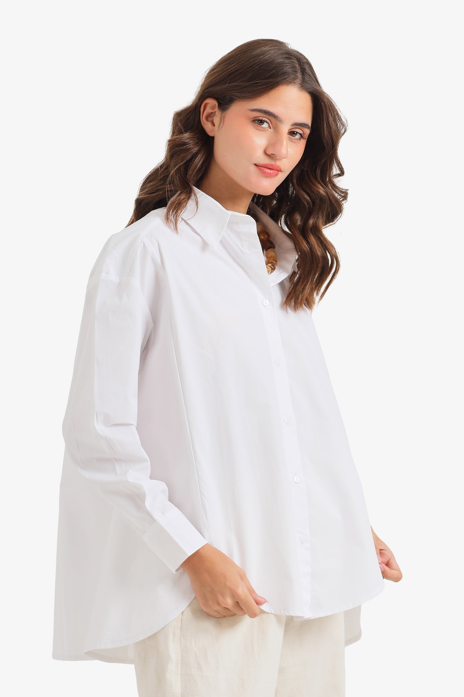 High-Low Oversized Shirt
