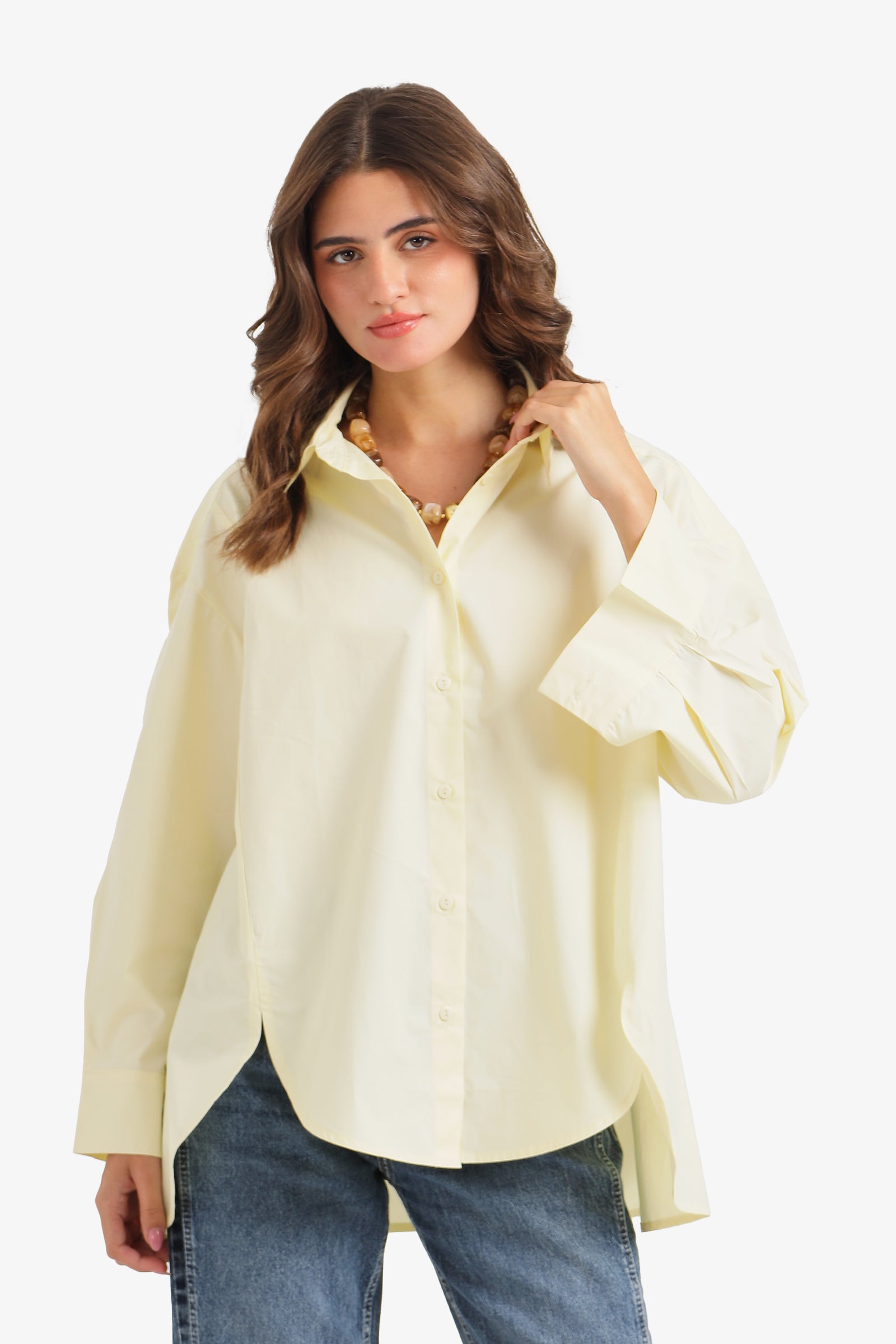 High-Low Oversized Shirt