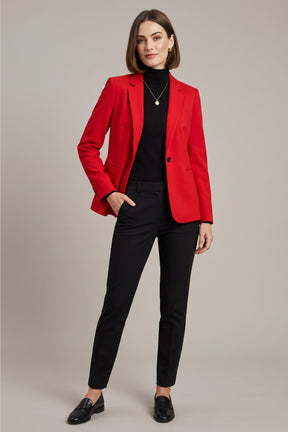 Single-Button Structured Blazer