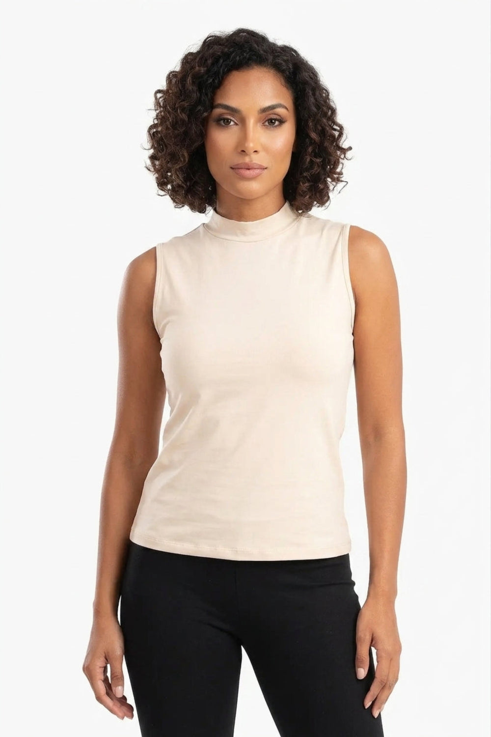 High Neck Slim Fit Top