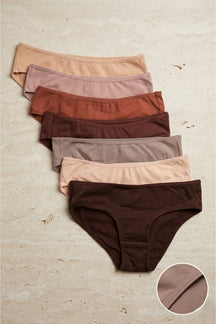 Pack of 7 Colored Bikini Panties