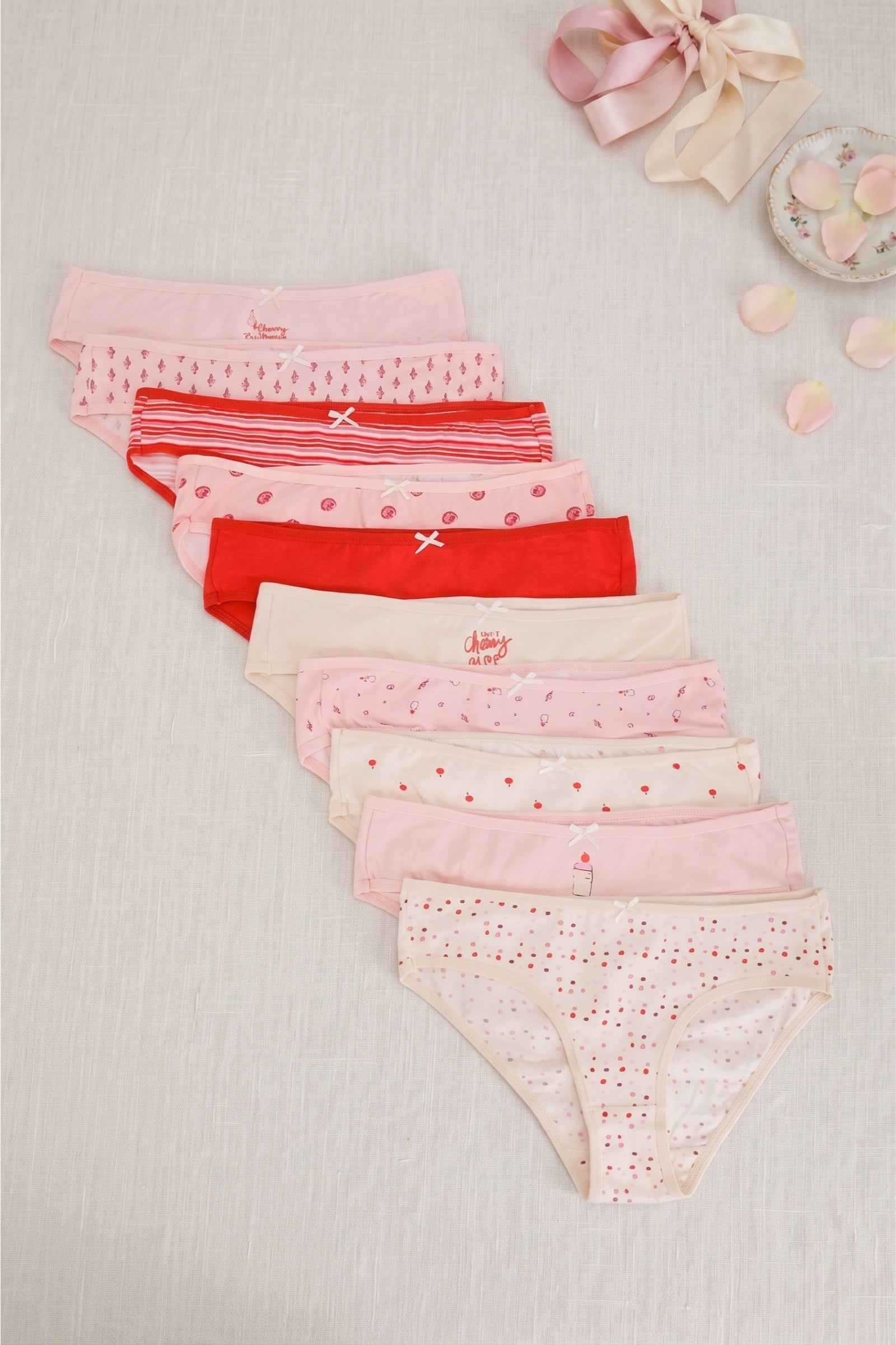 Pack of 10 Colored Bikini Panties