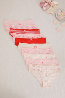 Pack of 10 Colored Bikini Panties