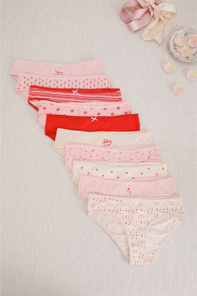 Pack of 10 Colored Bikini Panties