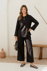 V-Neck Relaxed Blouse