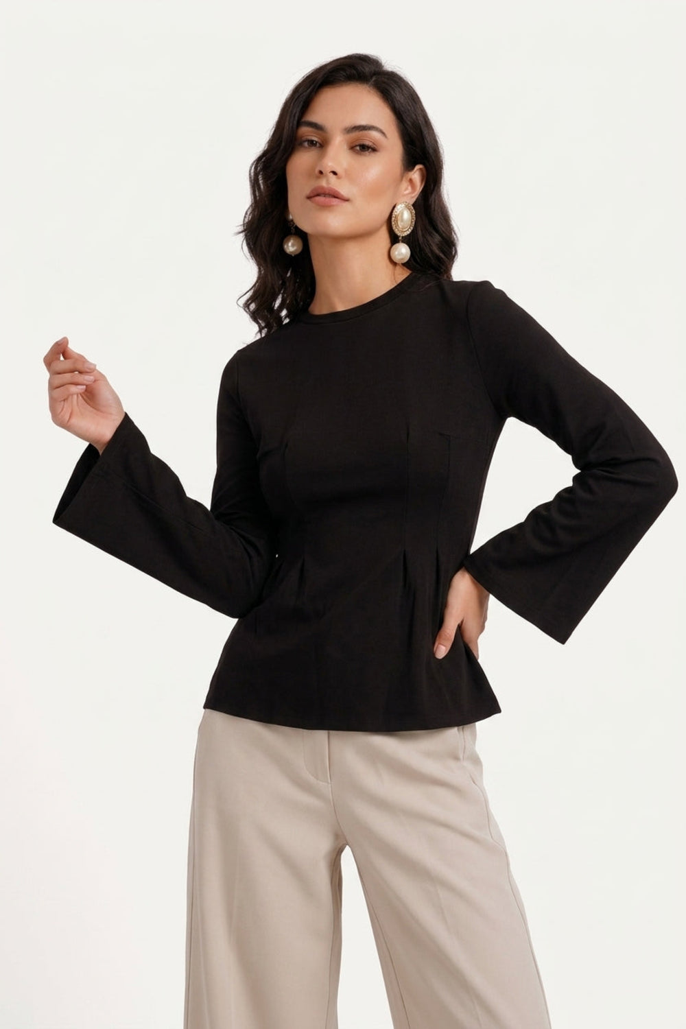Pleated Waist Top