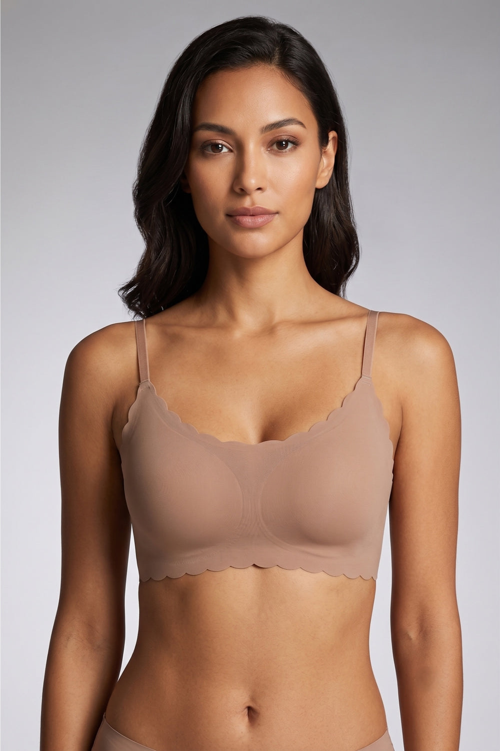 Scalloped Seamless Bra