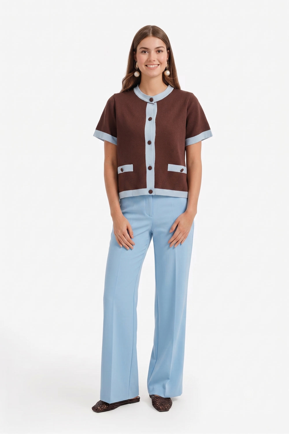 Contrast-Trim Top