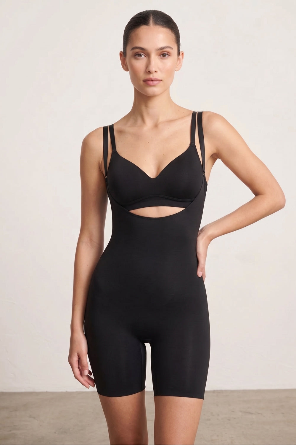 Plain Braless Bodysuit