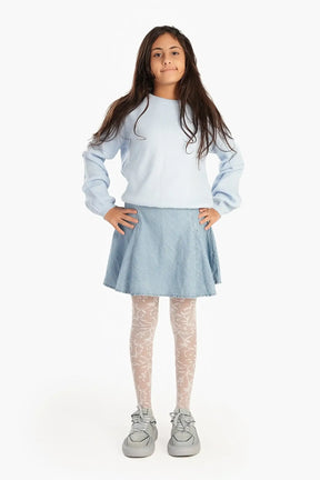 Girly Jacquard Pantyhose