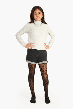 Girly Jacquard Pantyhose