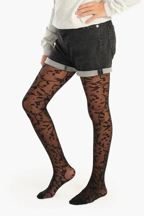 Girly Jacquard Pantyhose