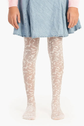 Girly Jacquard Pantyhose
