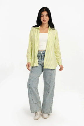 High Low Striped Shirt