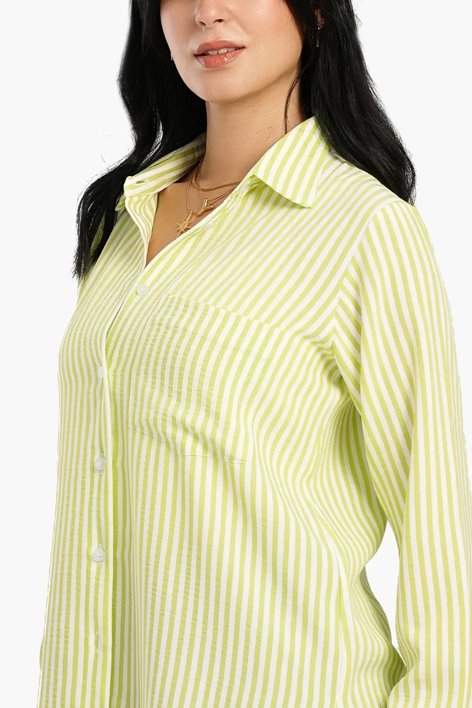 High Low Striped Shirt