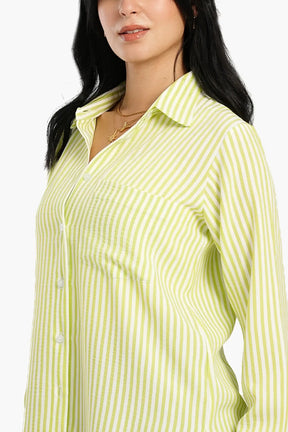 High Low Striped Shirt