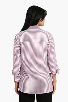 High Low Striped Shirt