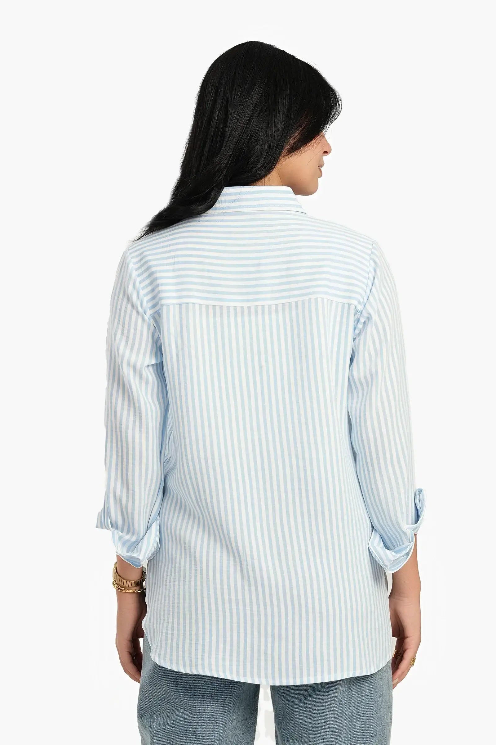 High Low Striped Shirt