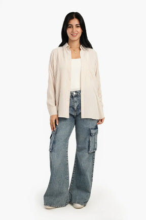 High Low Striped Shirt