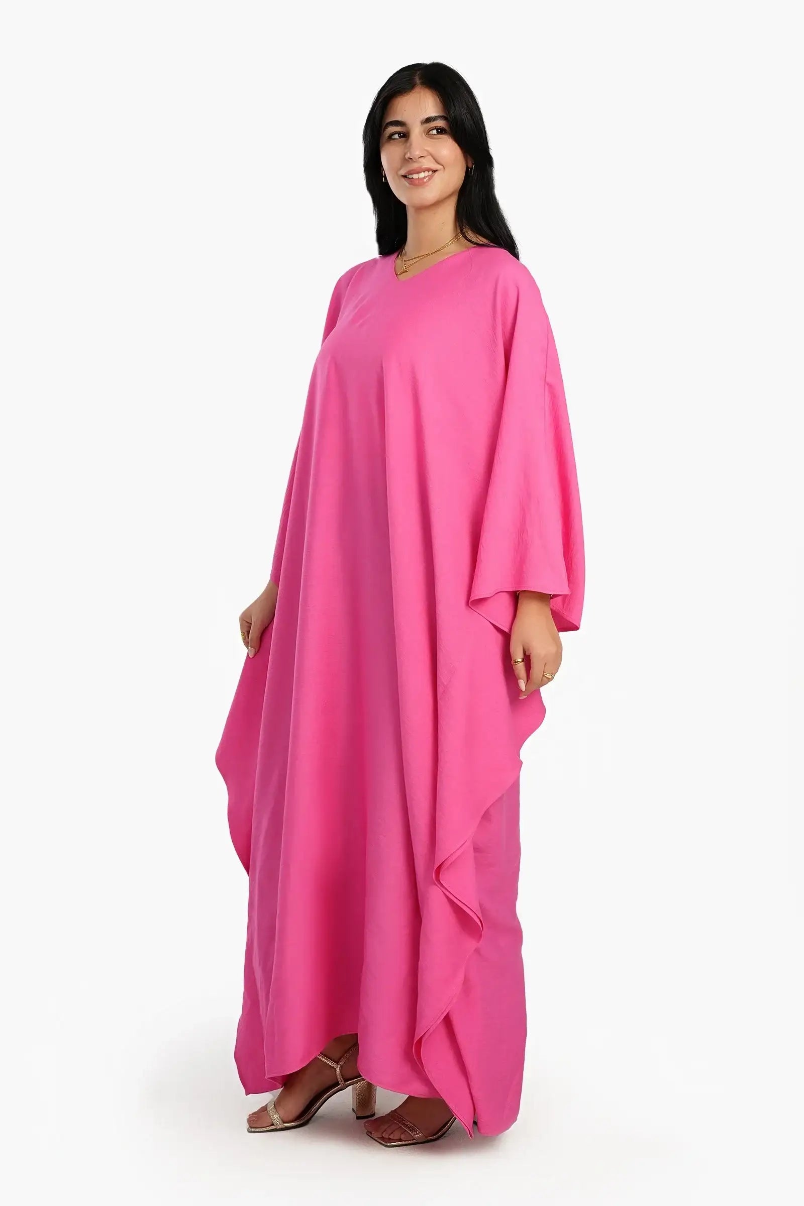 فستان سادة مقاس واحد