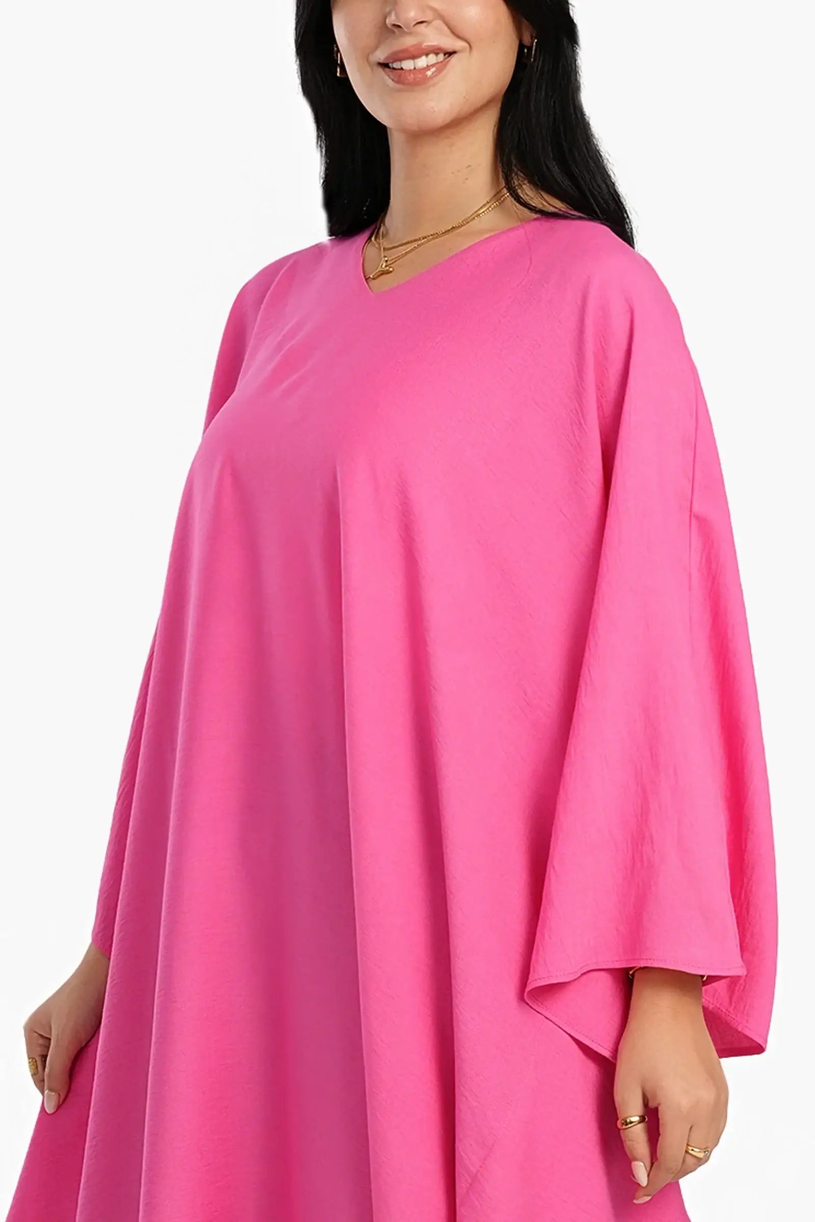 فستان سادة مقاس واحد