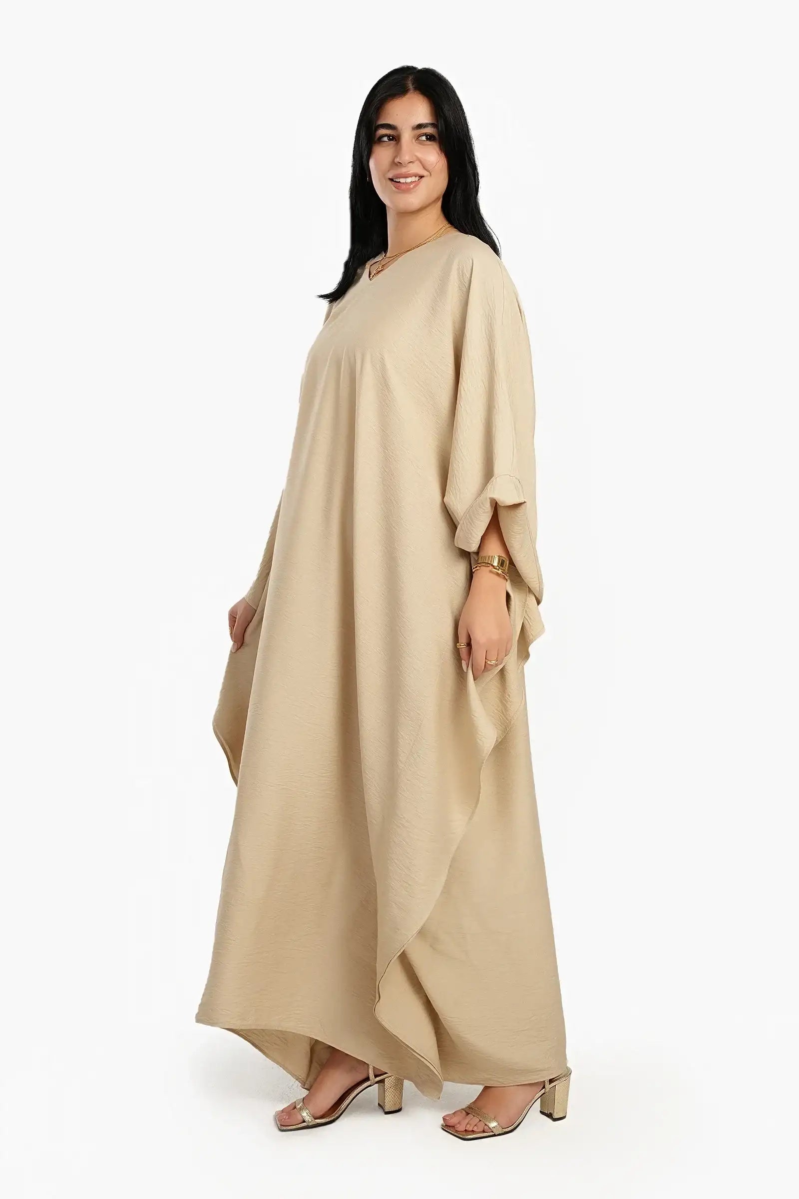 فستان سادة مقاس واحد