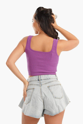 Wide Strap Crop Top