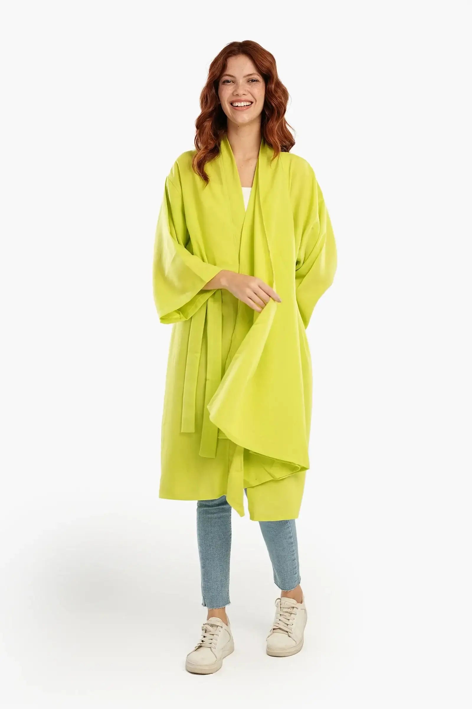 Kimono with Tie Side