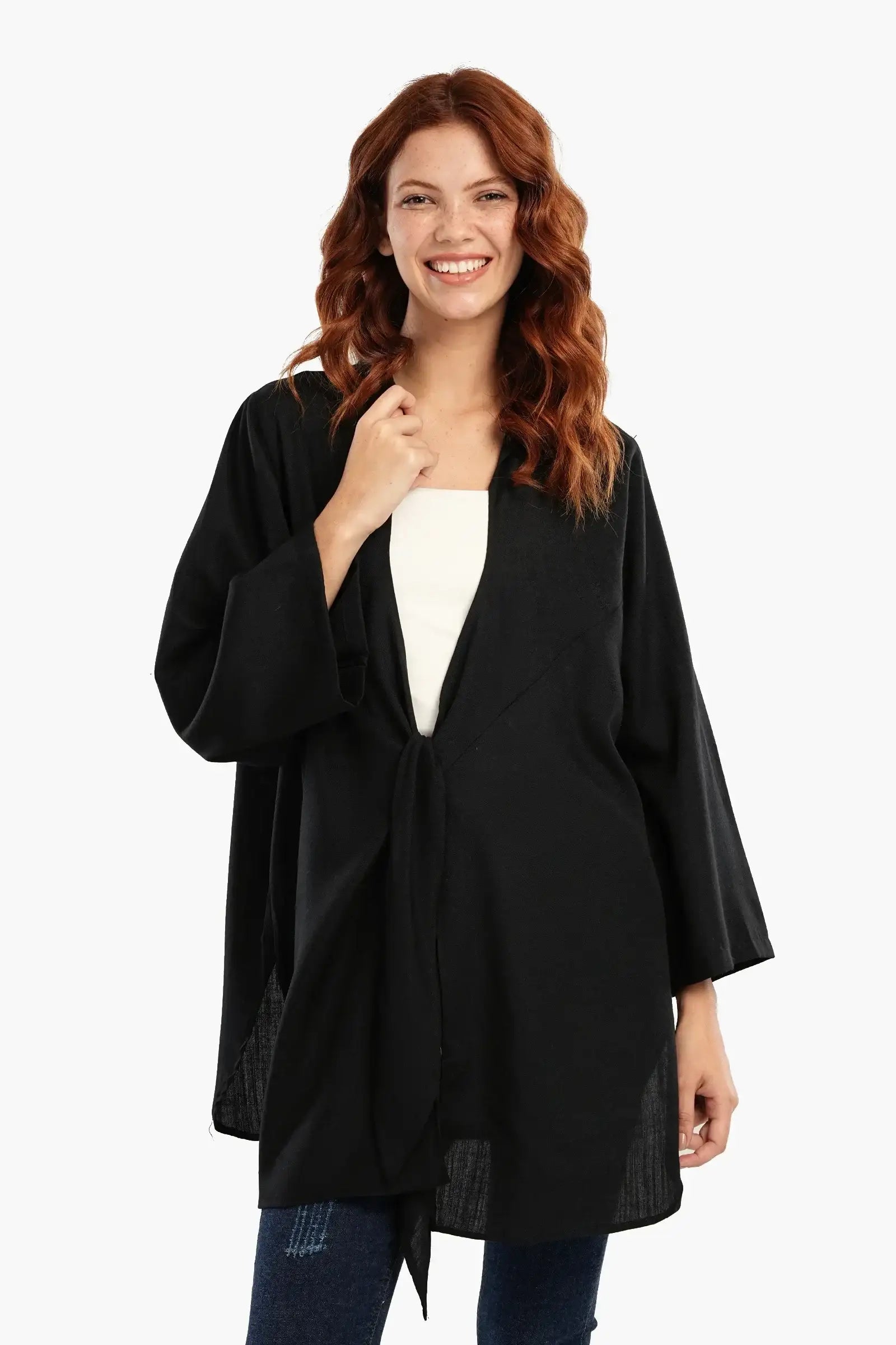 Lounge Kimono with Front Tie