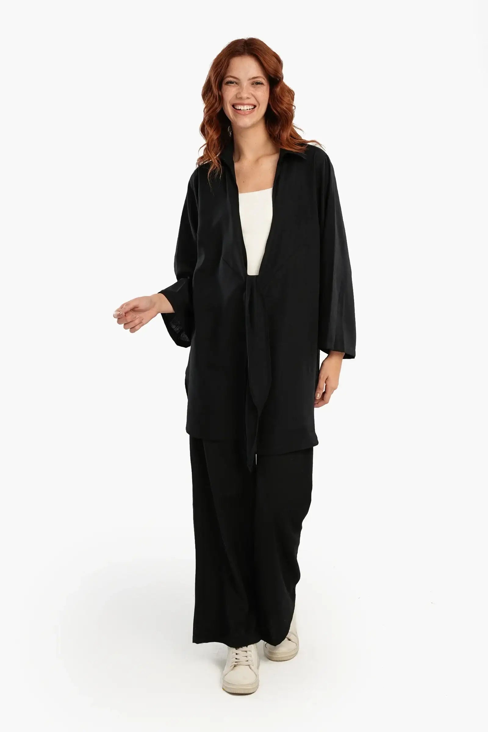 Lounge Kimono with Front Tie