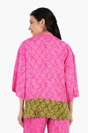 Vibrant Printed Kimono