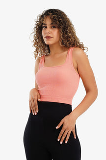 Wide Strap Crop Top