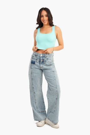 Wide Strap Crop Top